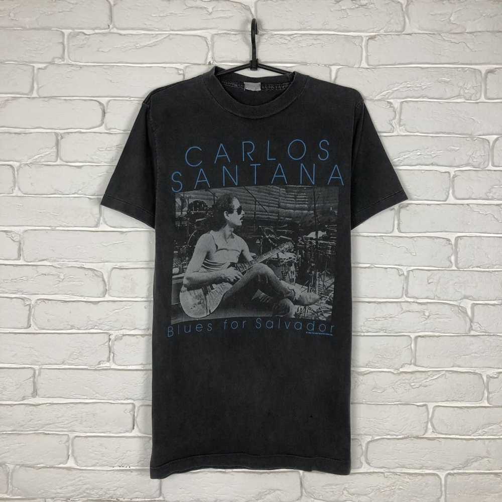 Band Tees × Rock Tees × Vintage Carlos Santana 19… - image 1