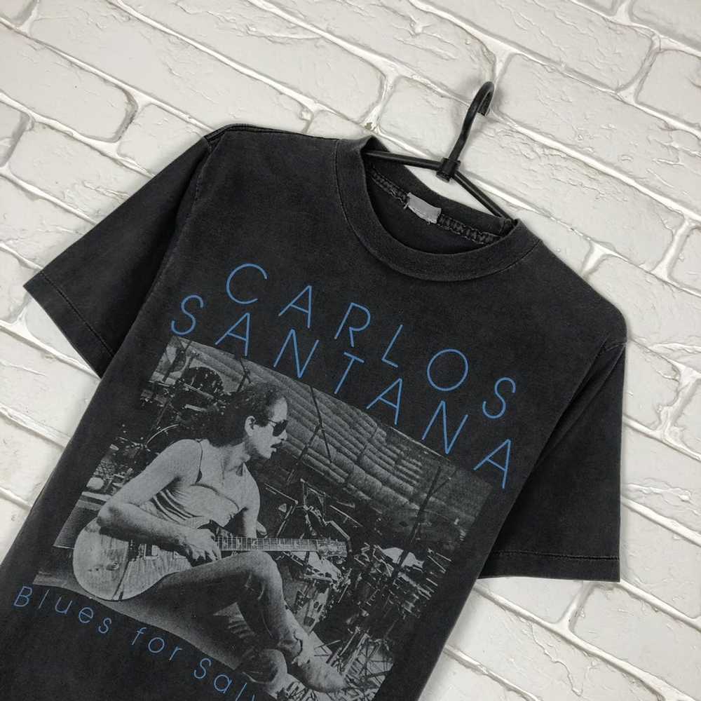 Band Tees × Rock Tees × Vintage Carlos Santana 19… - image 2