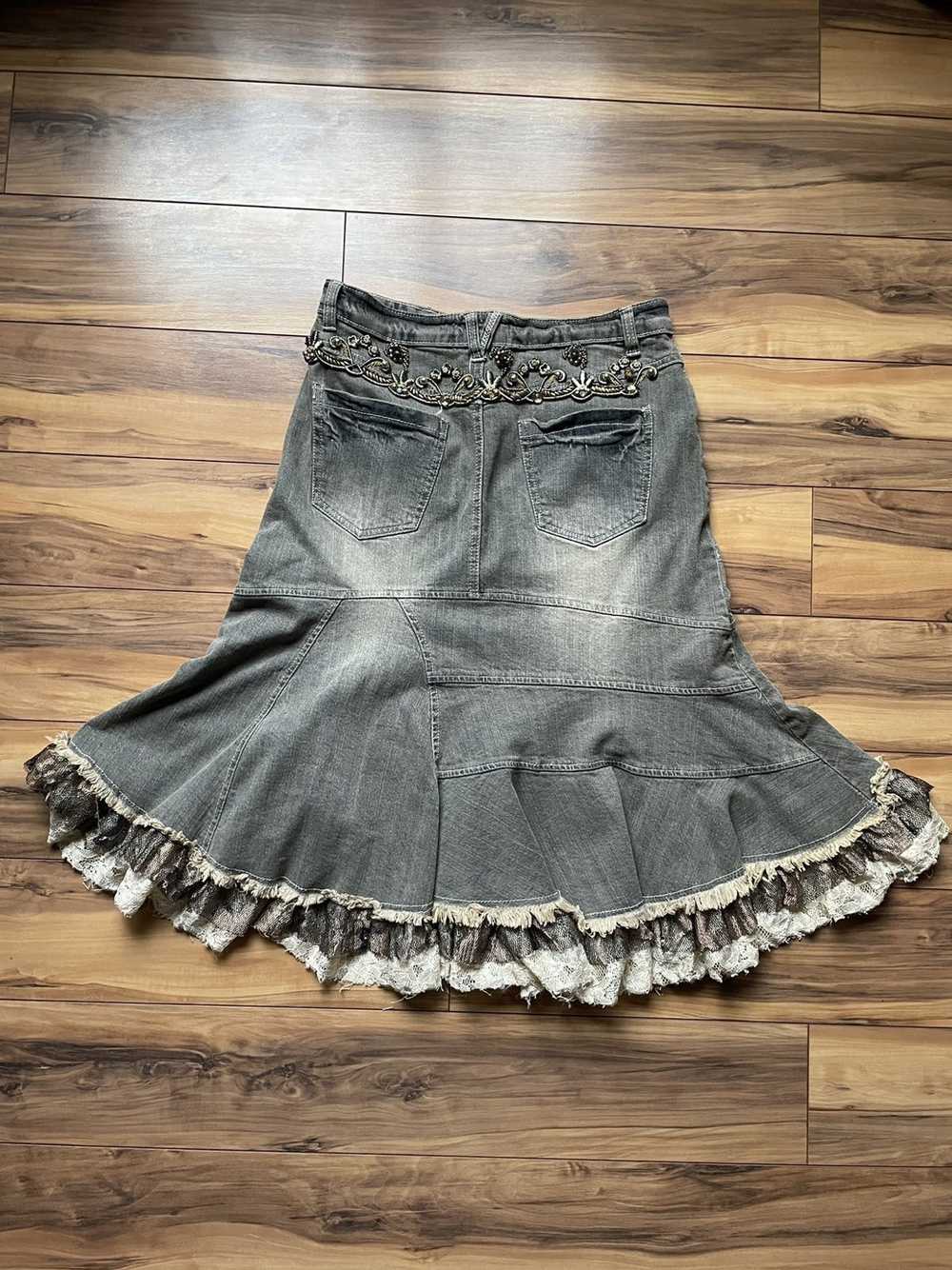 REBECCA DE RAVENEL Vintage rebecca jean Skirt - image 10