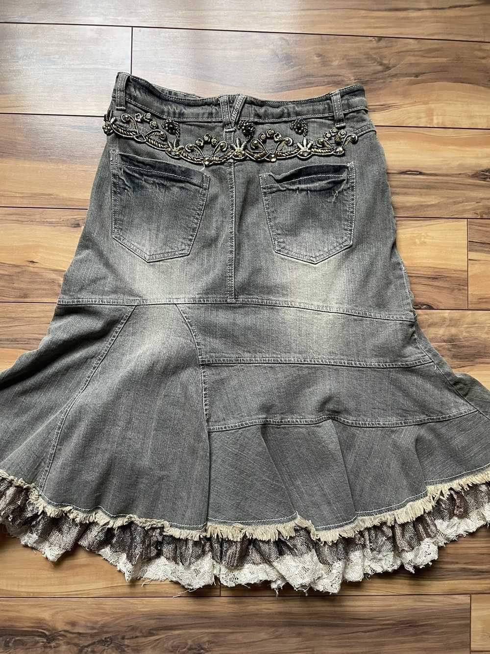 REBECCA DE RAVENEL Vintage rebecca jean Skirt - image 11