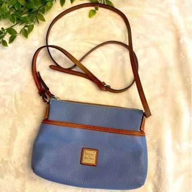 Dooney & Bourke Pebble Grain online Leather Carrier Crossbody Bag in Royal Blue