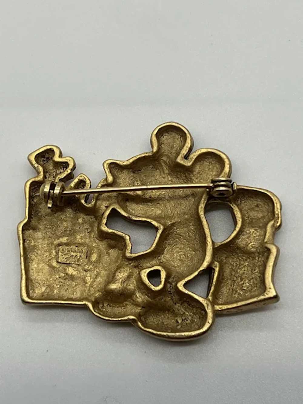 Vintage AAI Walt Disney Mickey Mouse Shopping Pin - image 2