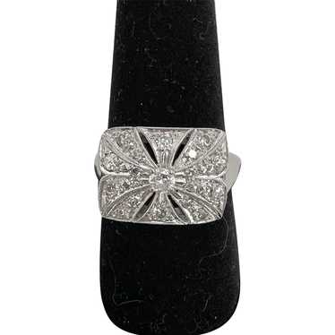 Vintage Retro 14 Karat Diamond Ring - image 1