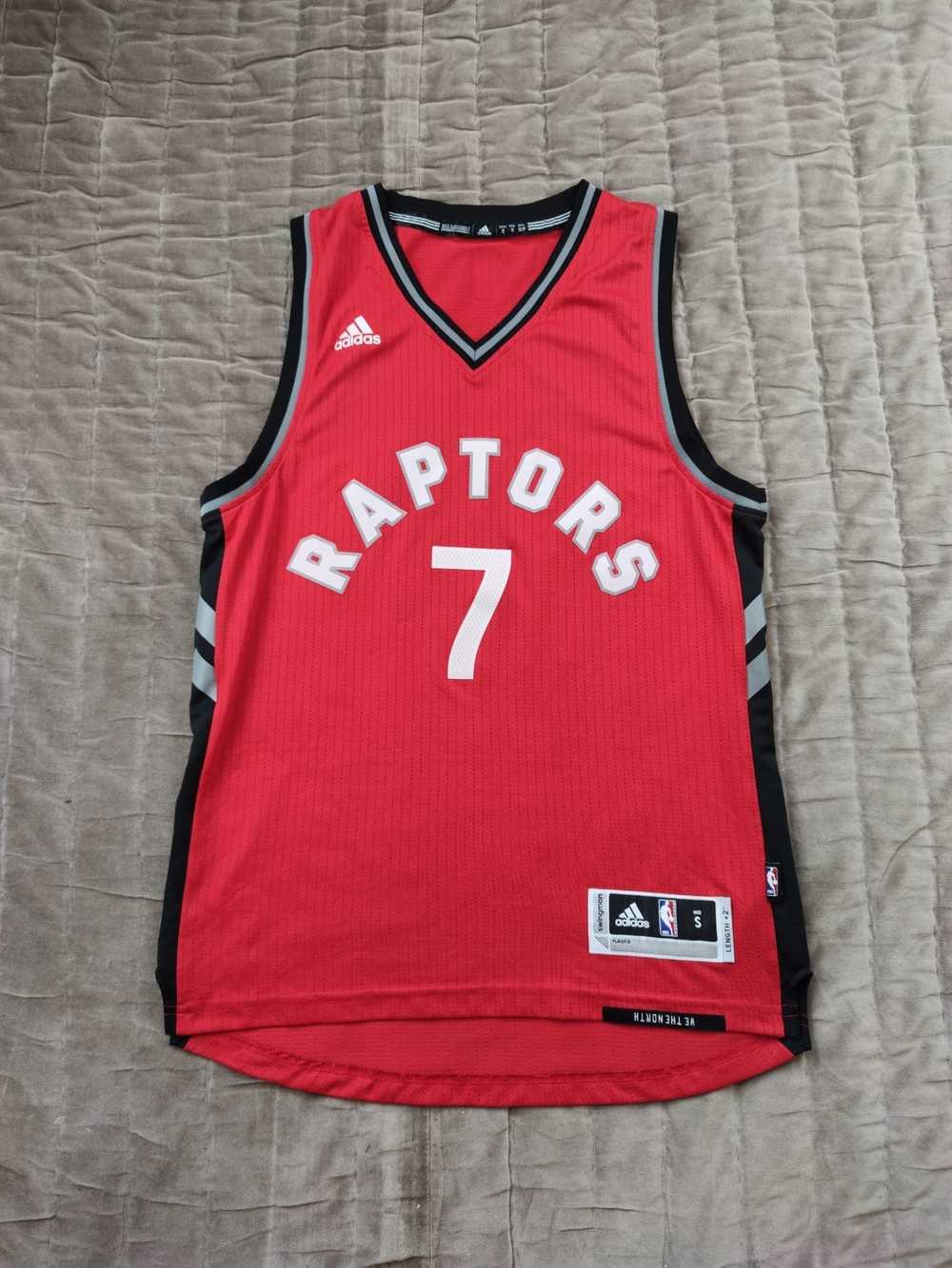 Adidas Adidas Raptors #7 Lowry Swingman Red Away … - image 1