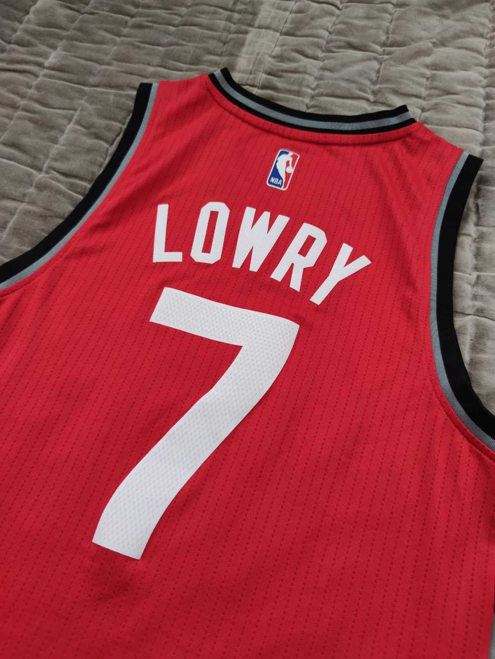 Adidas Adidas Raptors #7 Lowry Swingman Red Away … - image 4