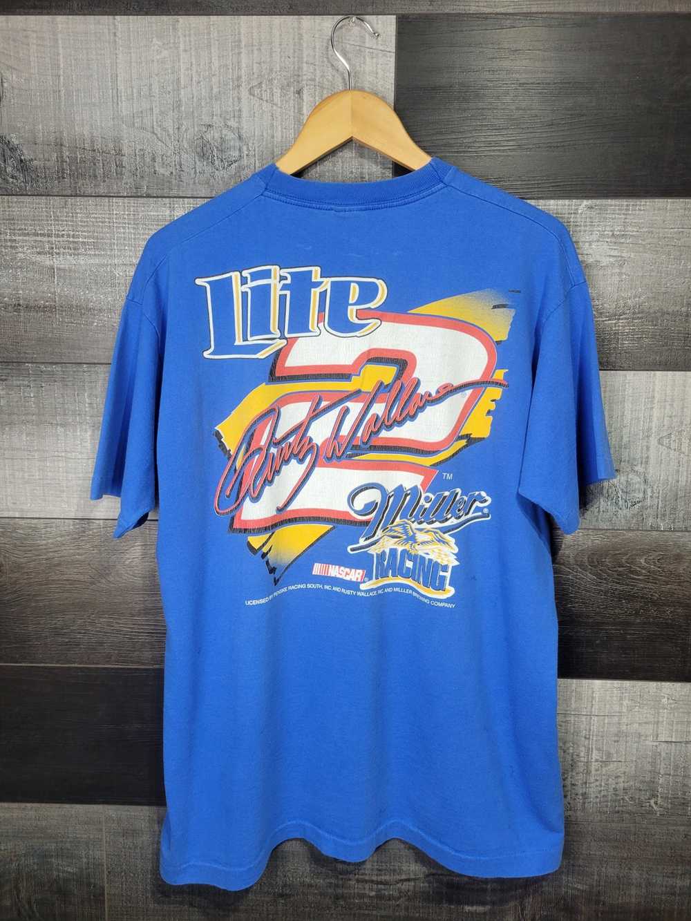 NASCAR 90s Rusty Wallace " Lite Enough To Fly" - image 2