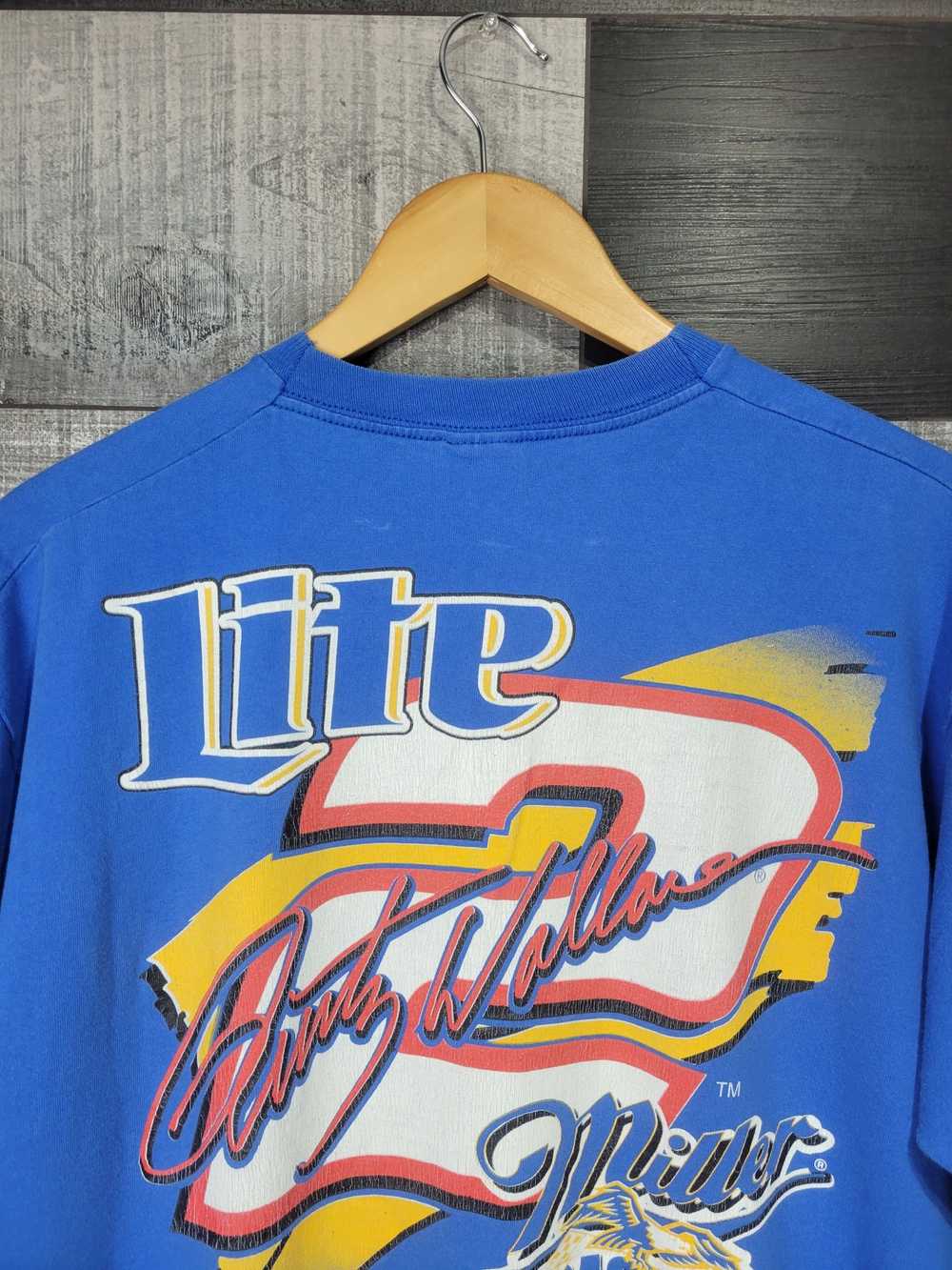 NASCAR 90s Rusty Wallace " Lite Enough To Fly" - image 4