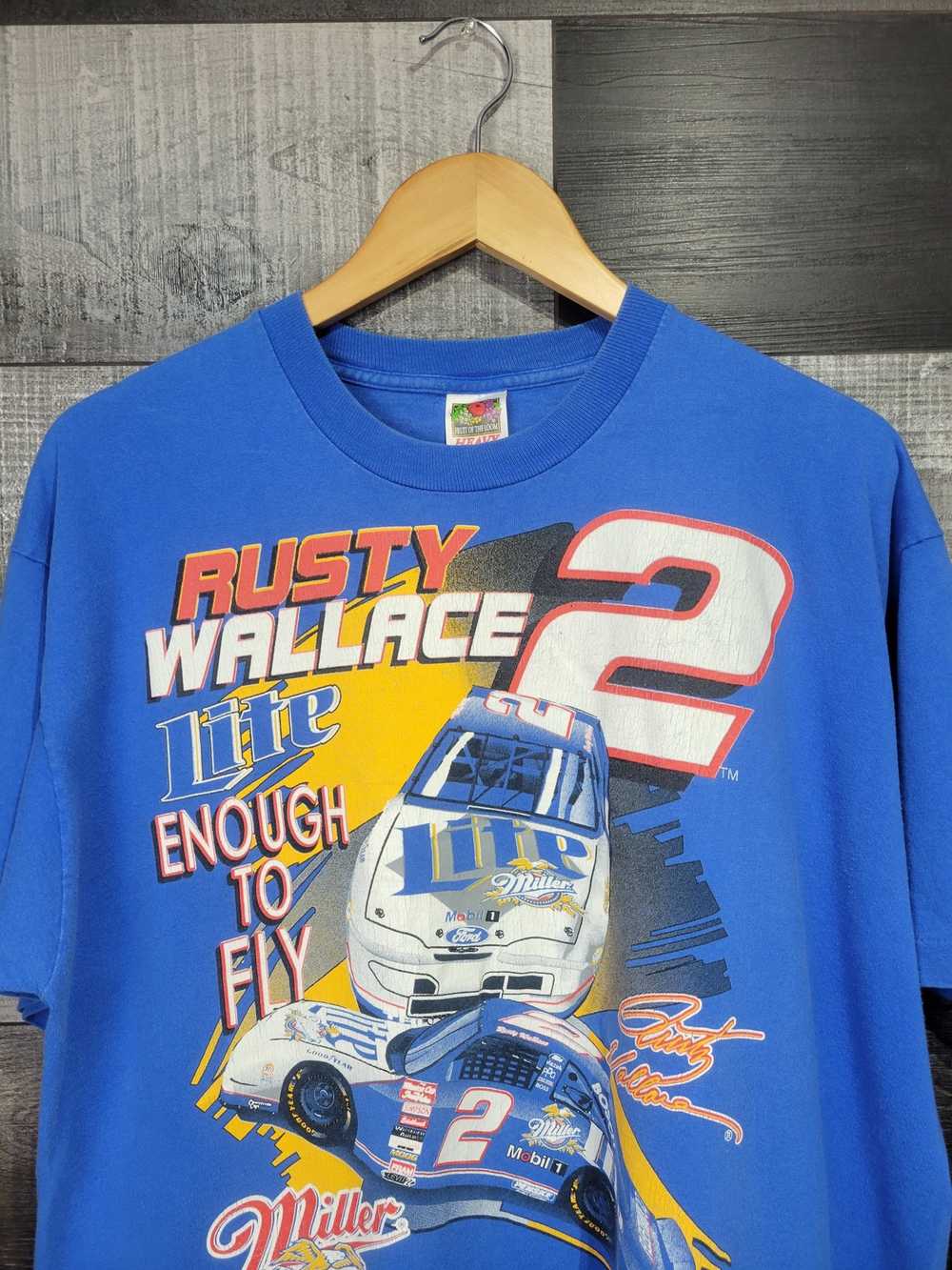 NASCAR 90s Rusty Wallace " Lite Enough To Fly" - image 9