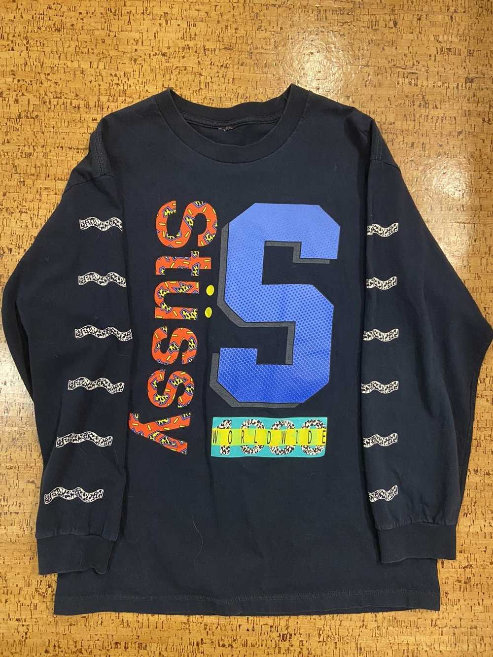 Streetwear × Stussy Stussy Long Sleeve Graphic T-… - image 1