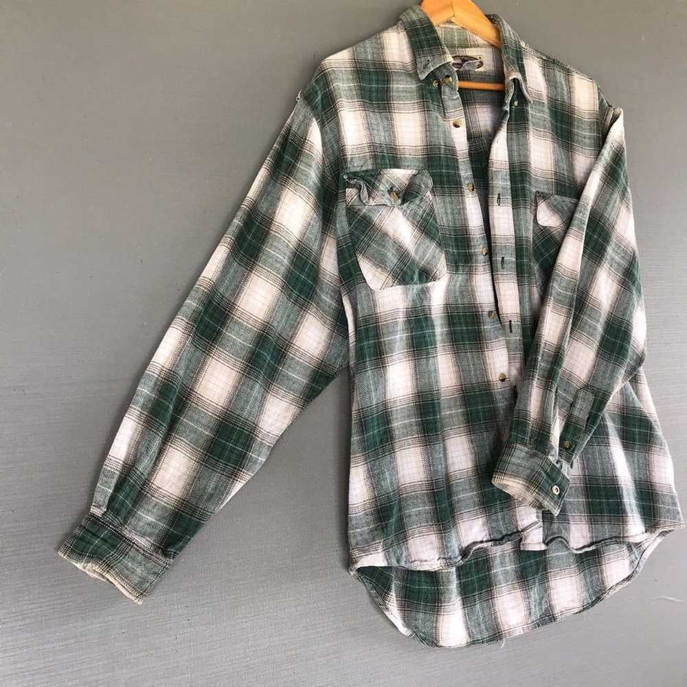 Flannel × Japanese Brand C:24” L: 33.5” Moose Cre… - image 3