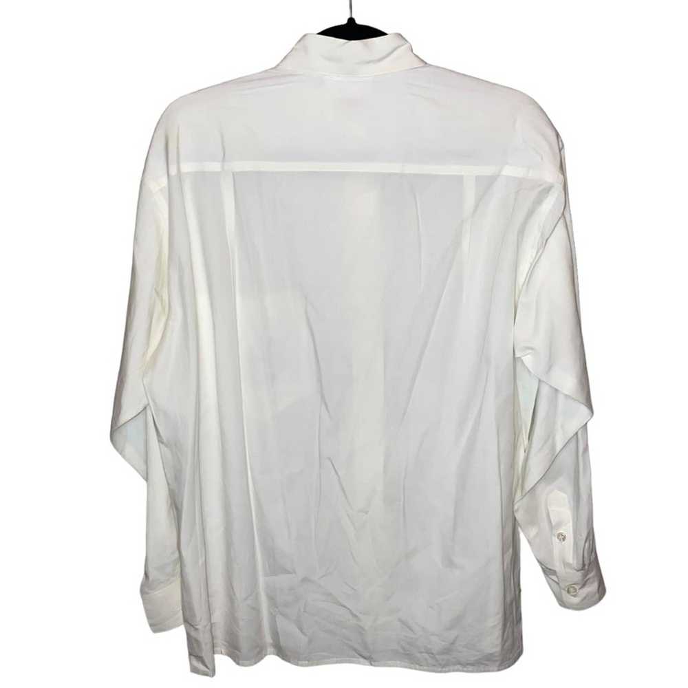 Evan Picone Evan Picone Vintage Ivory Button Down… - image 3