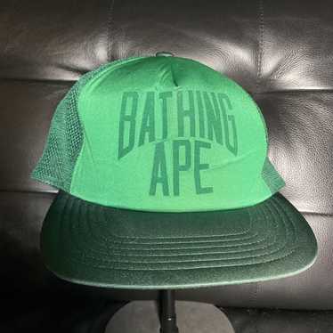 Bape abathing ape bape nyc logo trucker hat - image 1