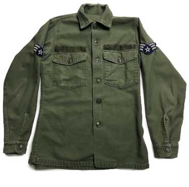 Military VINTAGE US men’s military button up shirt - image 1