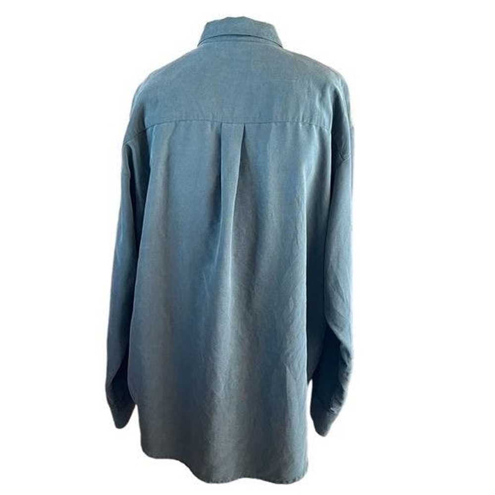 Haggar Haggar Mens Button Up Long Sleeve Shirt Gr… - image 3