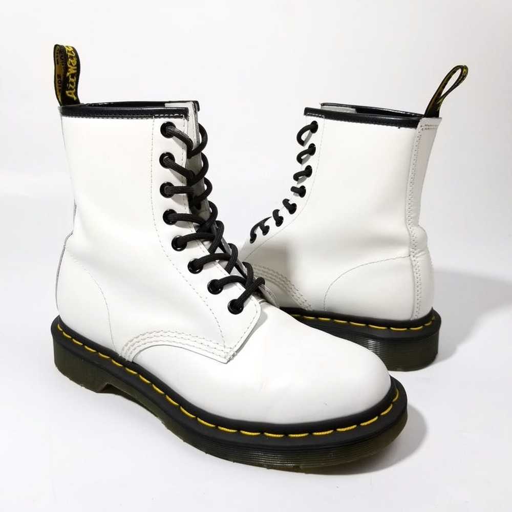 Dr. Martens Dr. Martens 1460 White Smooth Leather… - image 3