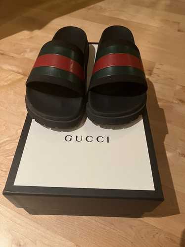 Gucci Black Gucci Slides/Sandals Size 6