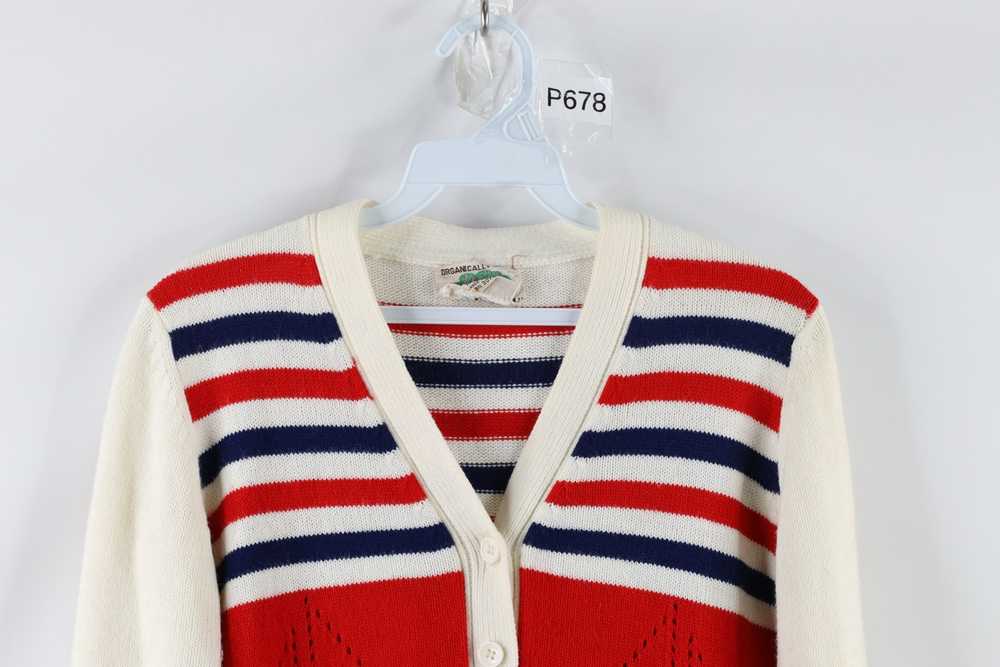Vintage Vintage 70s Sailboat Knit Button Cardigan… - image 2