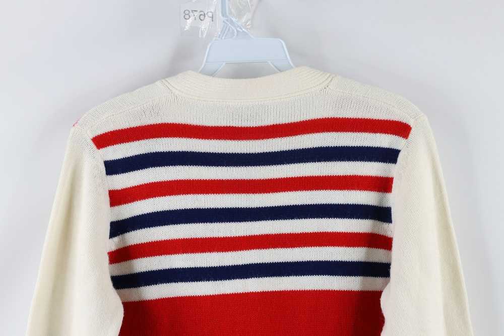 Vintage Vintage 70s Sailboat Knit Button Cardigan… - image 8
