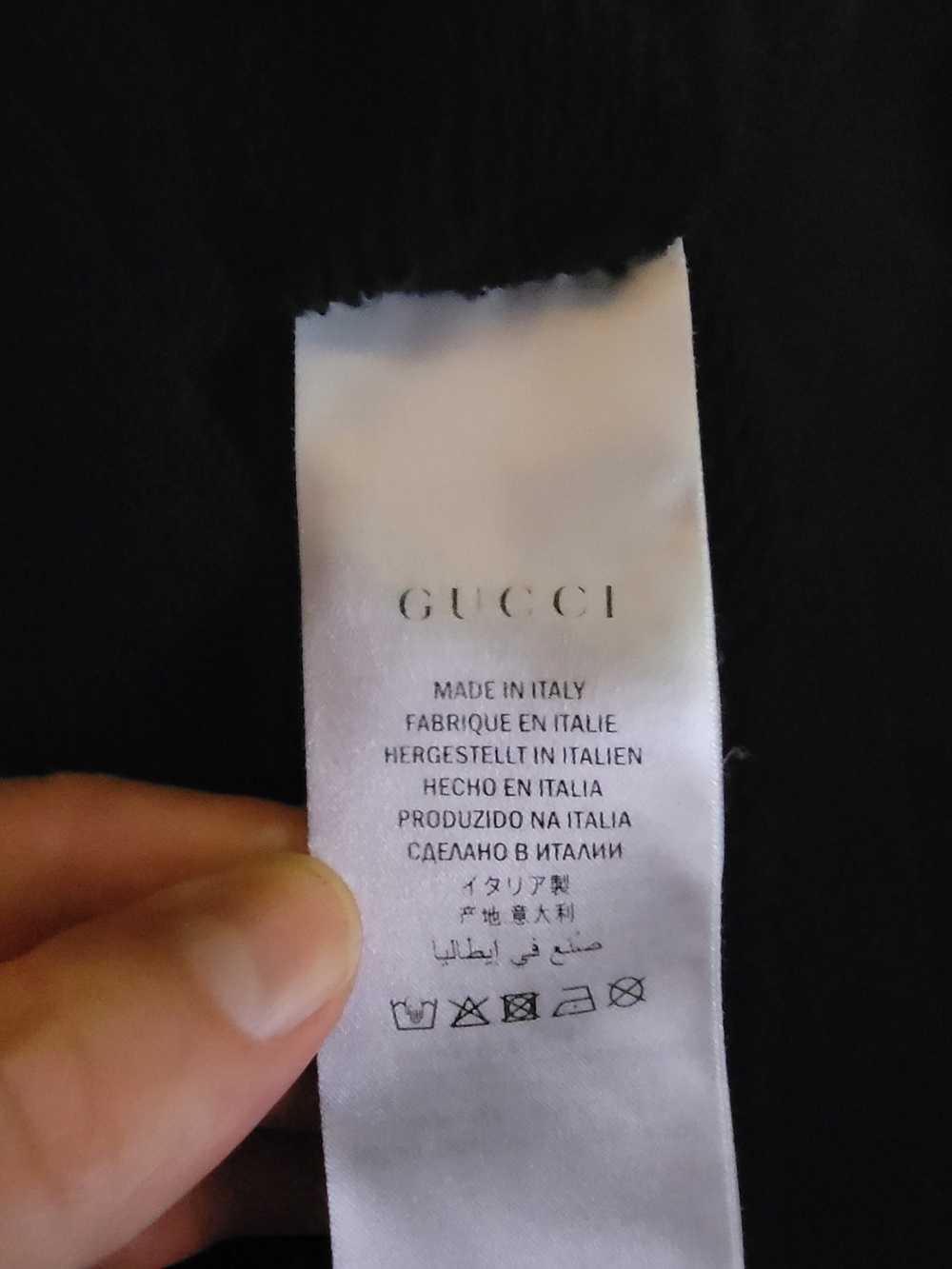 Gucci GUCCI Sweater Mouth Logo Lips Black Cotton … - image 4