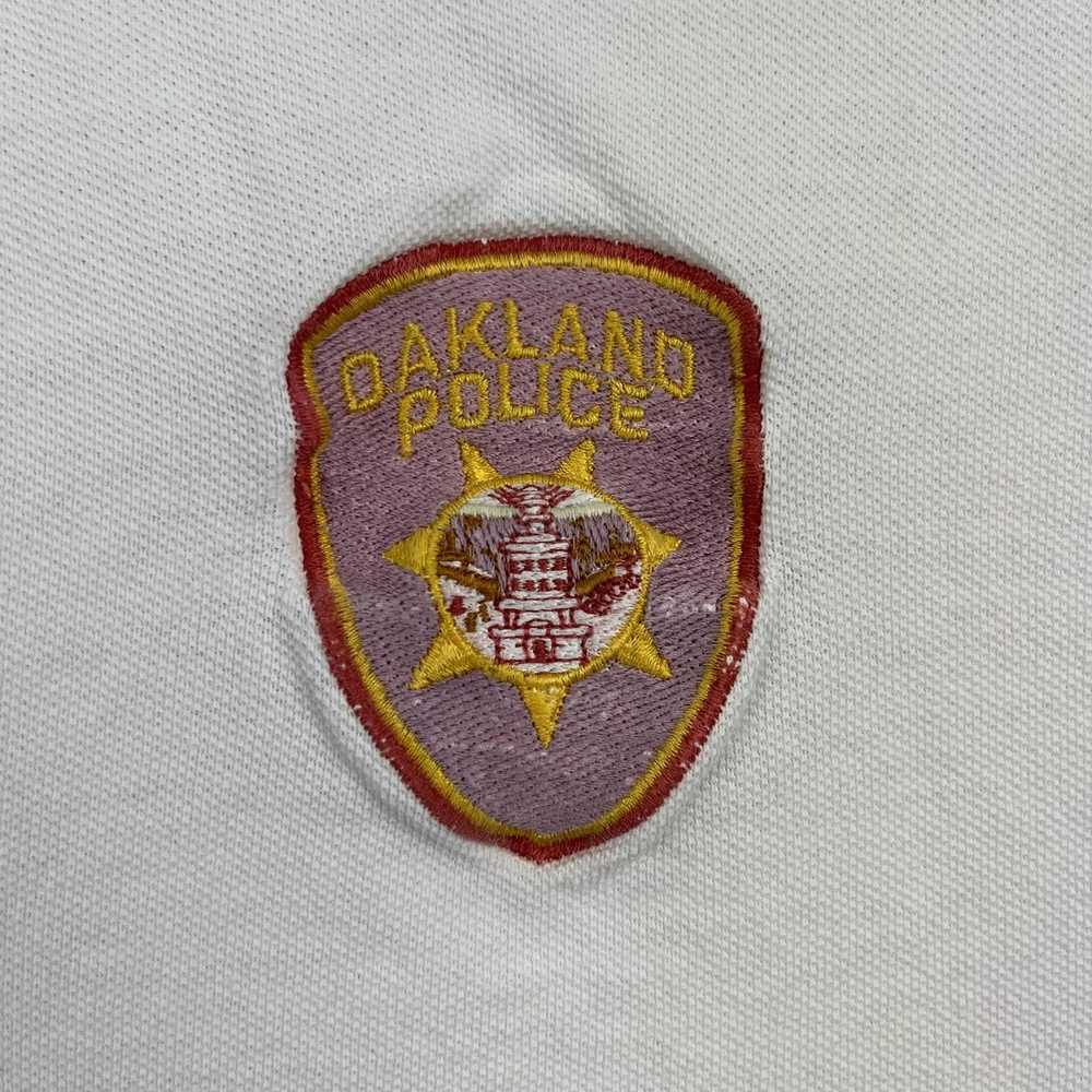 Vintage Vintage Oakland Police Polo Shirt Large W… - image 3