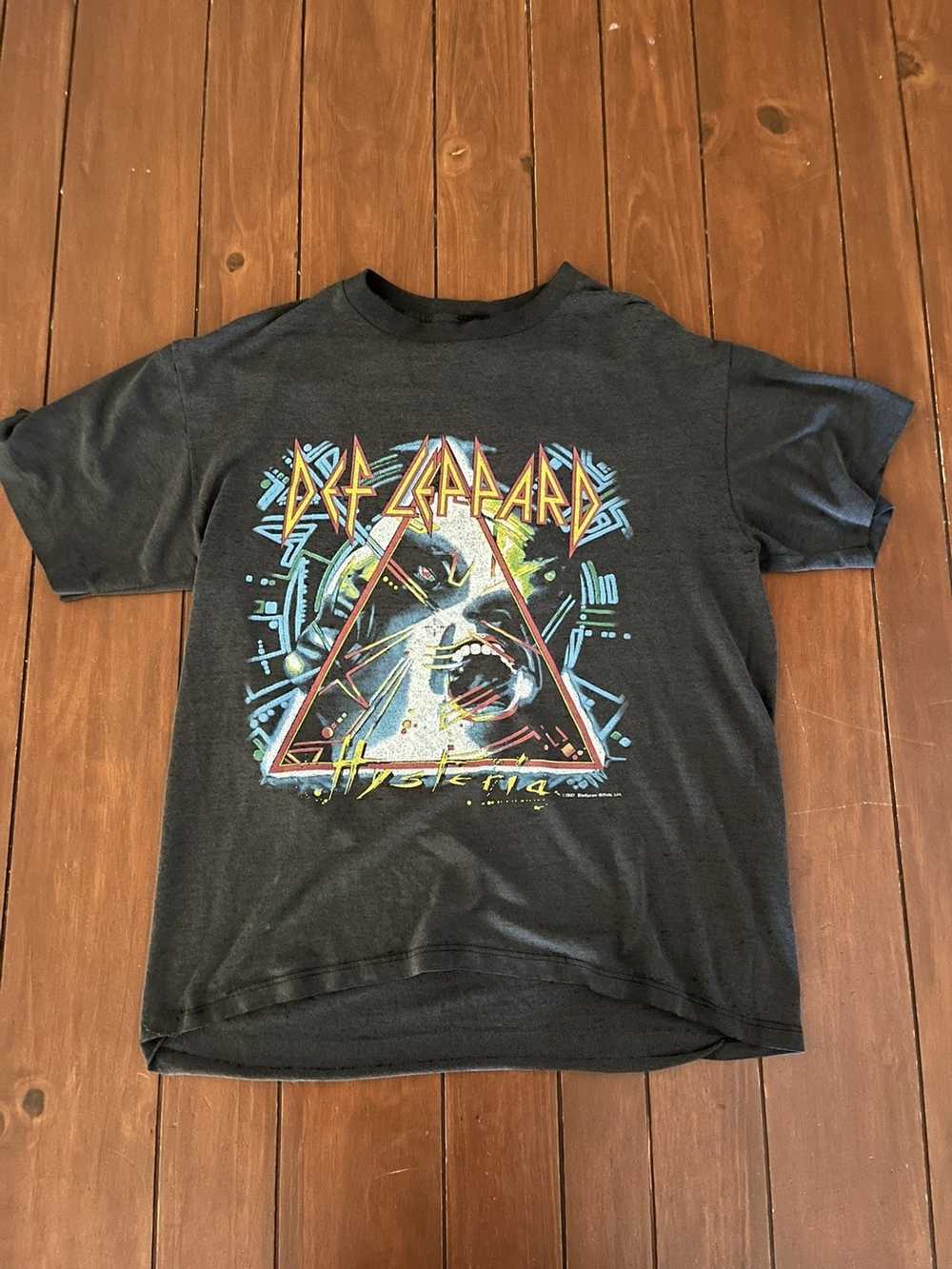 Band Tees × Rare × Vintage Def Leppard Hysteria T… - image 1