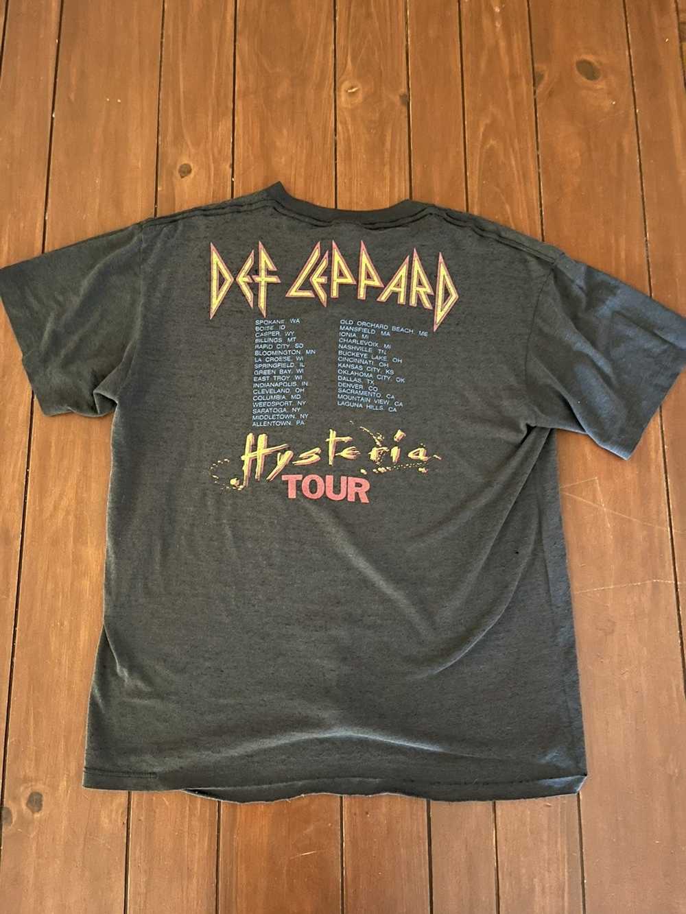 Band Tees × Rare × Vintage Def Leppard Hysteria T… - image 2