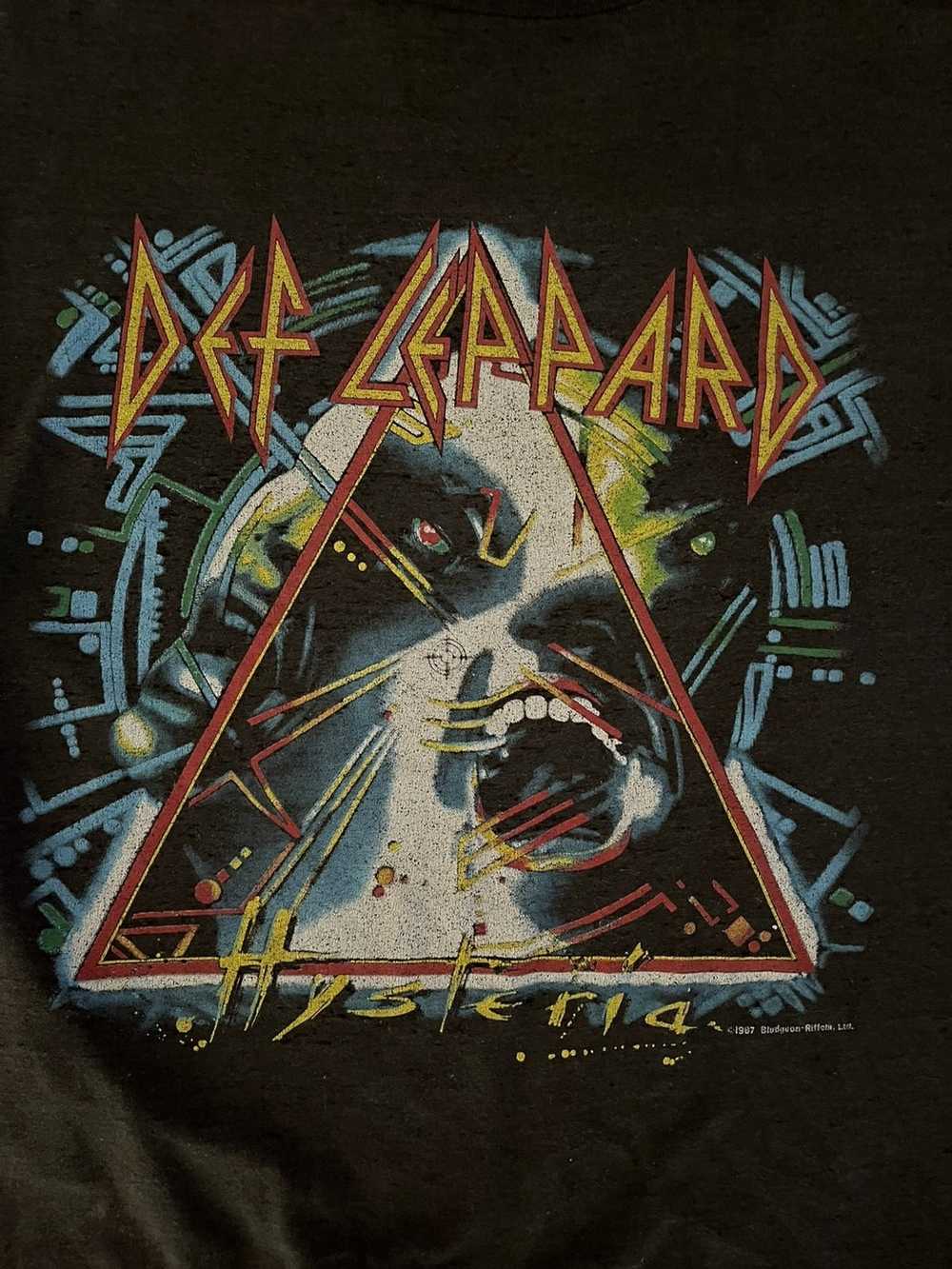 Band Tees × Rare × Vintage Def Leppard Hysteria T… - image 4