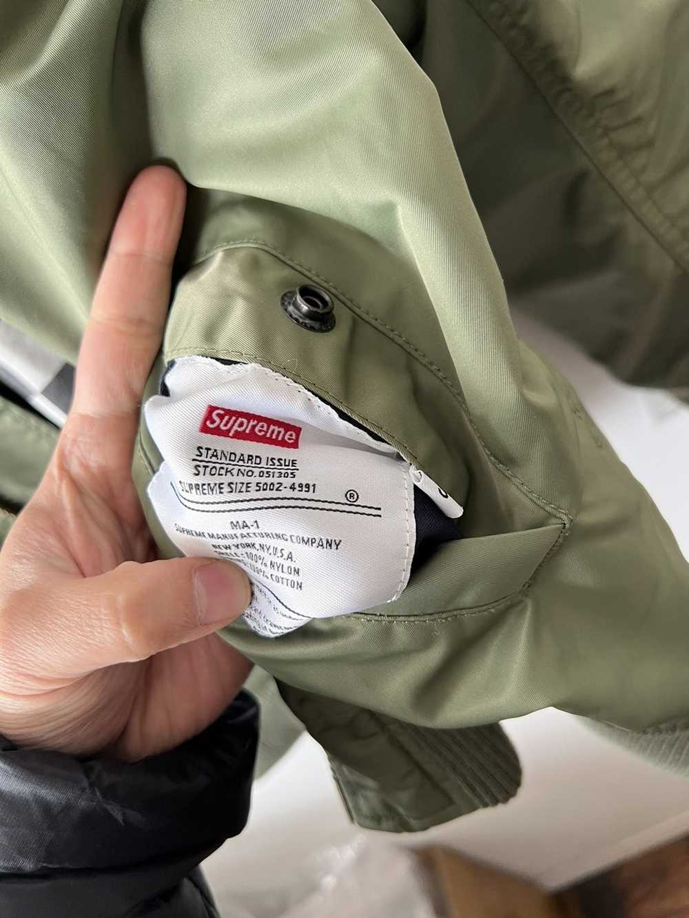 Supreme Reversible Checkered Ma-1 Bomber Jacket Olive… - Gem