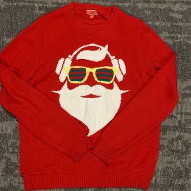 Vintage Red Santa Sweater Crewneck Crewneck Pullo… - image 1