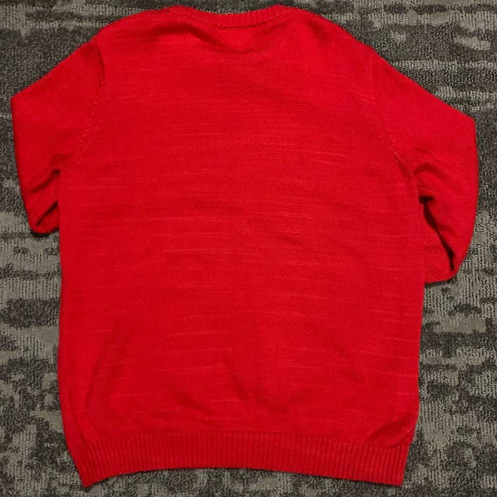 Vintage Red Santa Sweater Crewneck Crewneck Pullo… - image 2