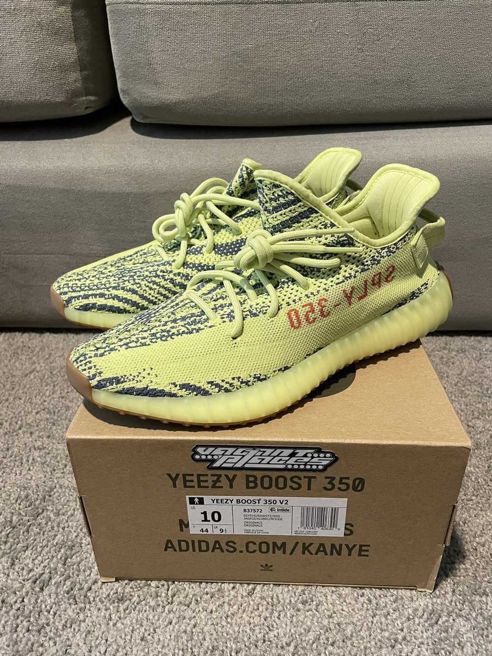 Adidas × Kanye West Yeezy 350 V2 Semi Frozen Yell… - image 1