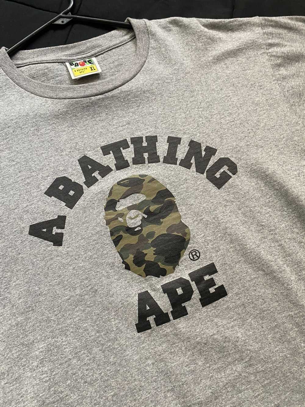 Bape Bape 1st camo college tee - image 1