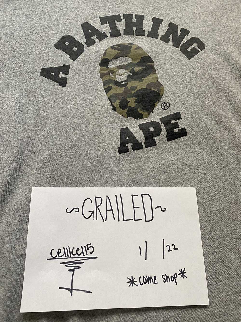 Bape Bape 1st camo college tee - image 2