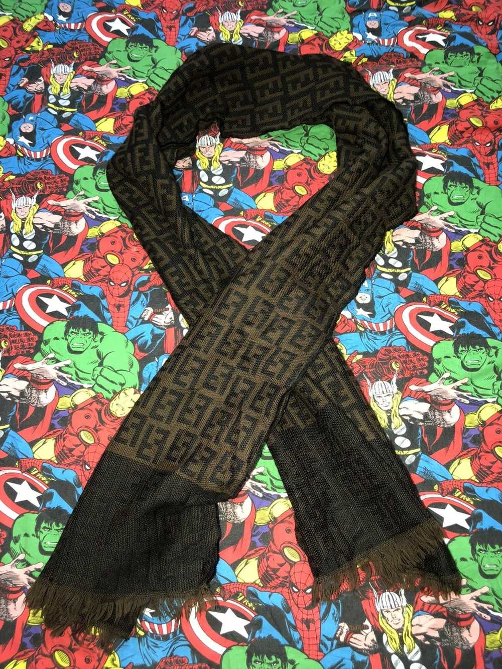 Fendi Fendin Monogram scarf - image 5