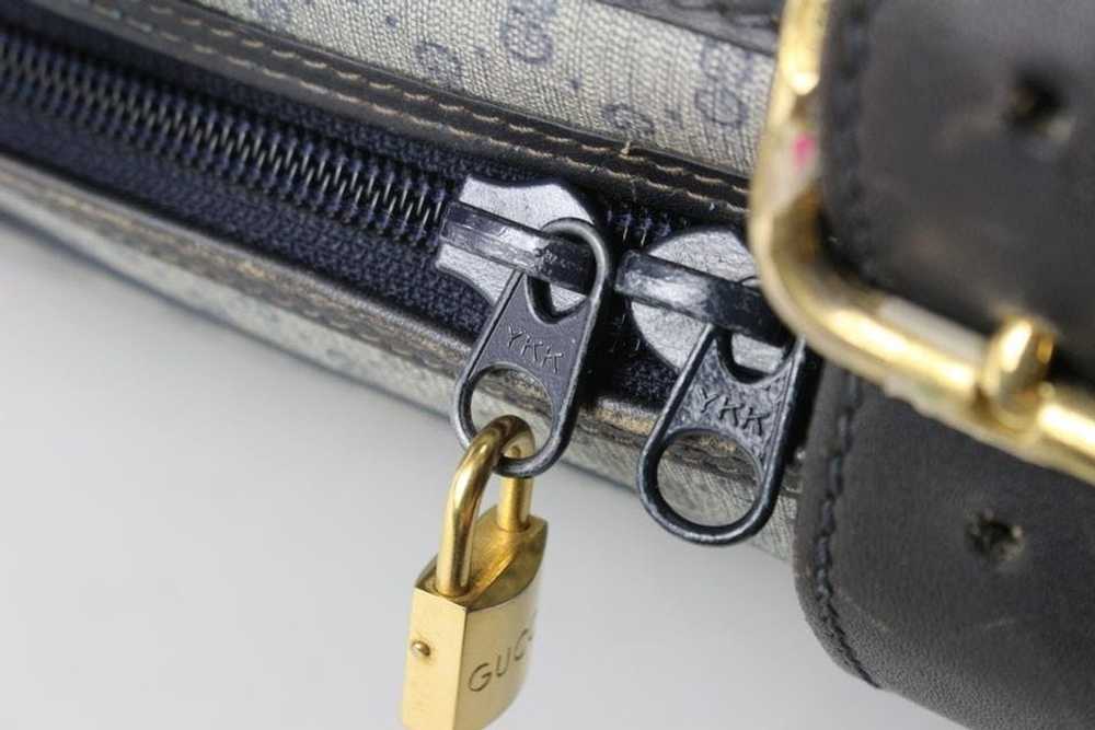 Gucci Gucci XL Navy Micro GG Suitcase Luggage 94g… - image 10