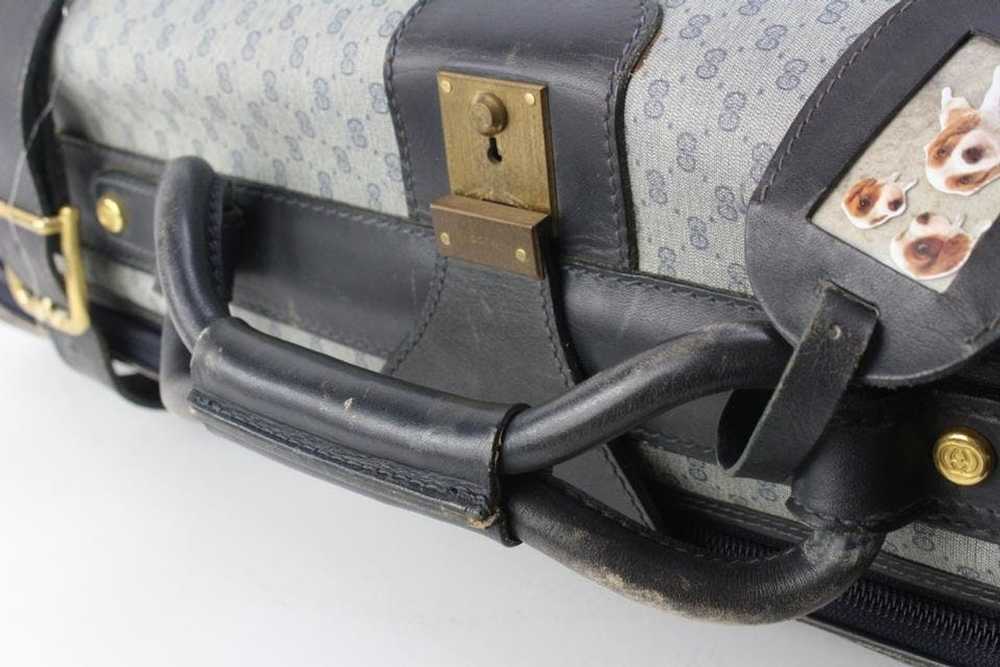 Gucci Gucci XL Navy Micro GG Suitcase Luggage 94g… - image 6