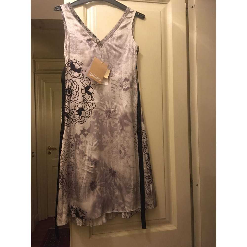 Galliano Silk mid-length dress - image 3