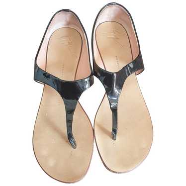 Giuseppe Zanotti Patent leather flip flops - image 1
