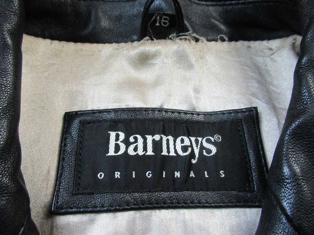 Barneys Originals Barneys Originals black leather… - image 3