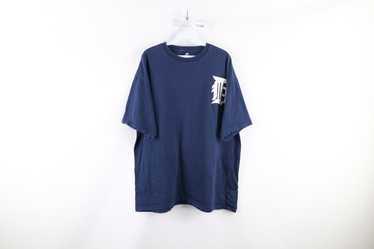 Justin Verlander MLB Detroit Tigers Jersey T-Shirt Blue with Orange Script L