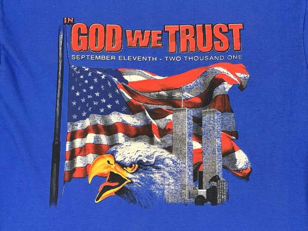 America × Vintage Y2K In God We Trust 9/11 L/S Tee - image 2