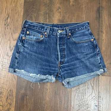 Levi's Levi’s 501 Hi Waist Button Fly Denim Cutof… - image 1