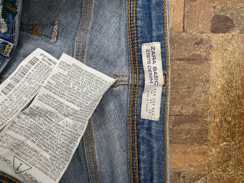 Zara Zara embroidery skinny women jeans - image 4
