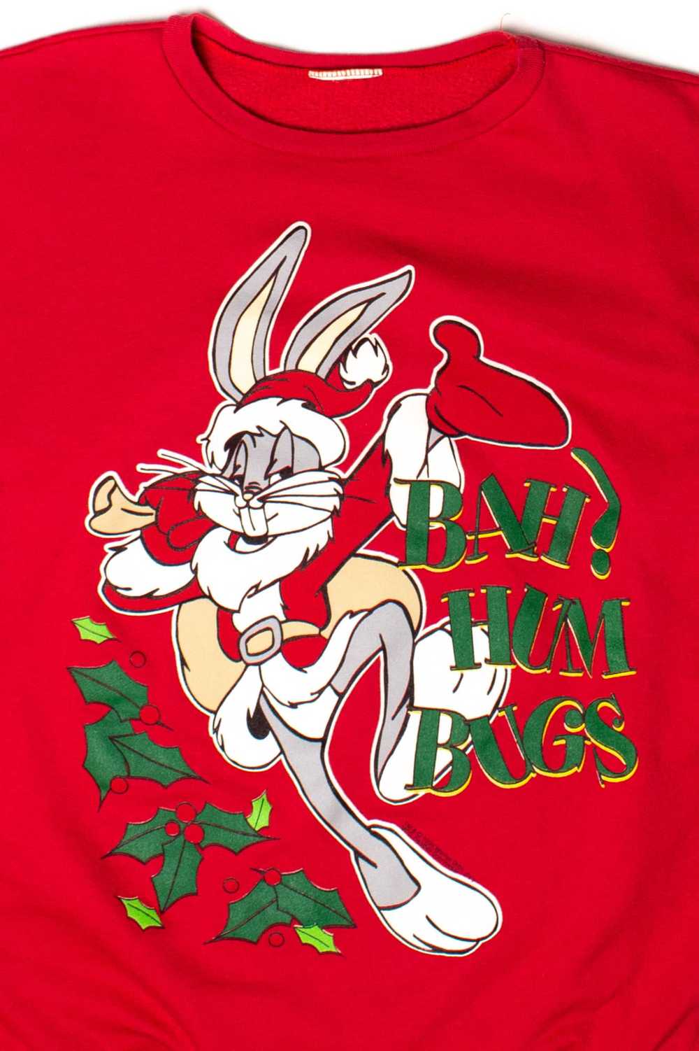 Vintage Bah! Hum Bugs Christmas Sweatshirt (1995) - image 2