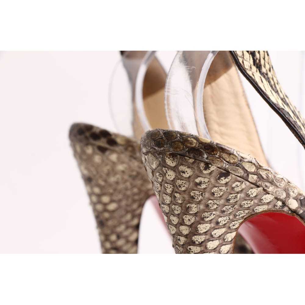 Christian Louboutin Python sandals - image 9