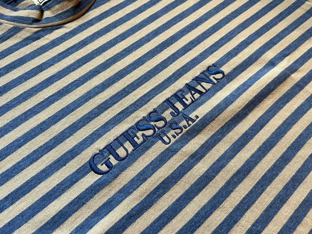 Guess VTG Guess USA striped long sleeve T - image 2