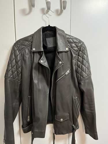 Allsaints AllSaints Dark Grey Boyson Biker Jacket