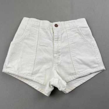 Vintage Vintage Corduroy Shorts Cream Corduroy St… - image 1