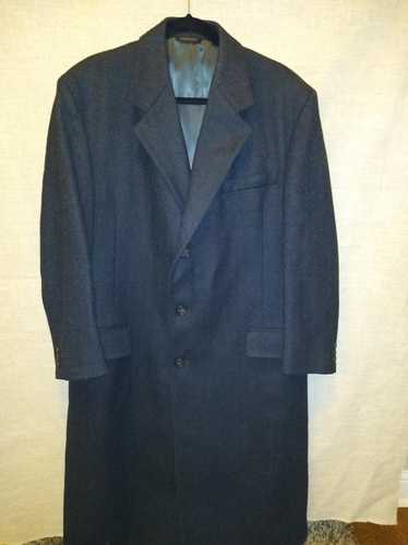 Chaps Ralph Lauren Vintage 100% Wool Tweed Overcoa