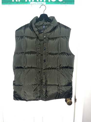 Lands End × Streetwear × Vintage Green Puffer Vest